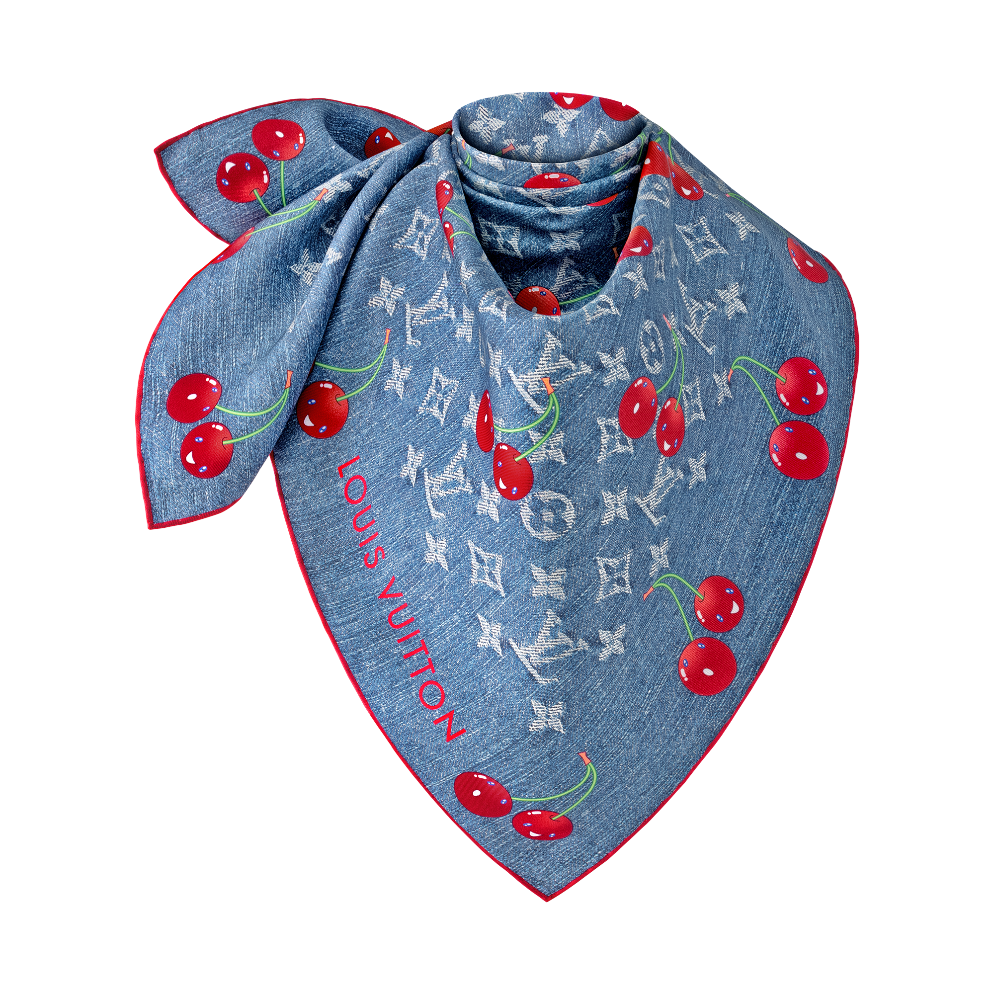 LV x TM Denim Cerise Square 90 . - Accessories | LOUIS VUITTON